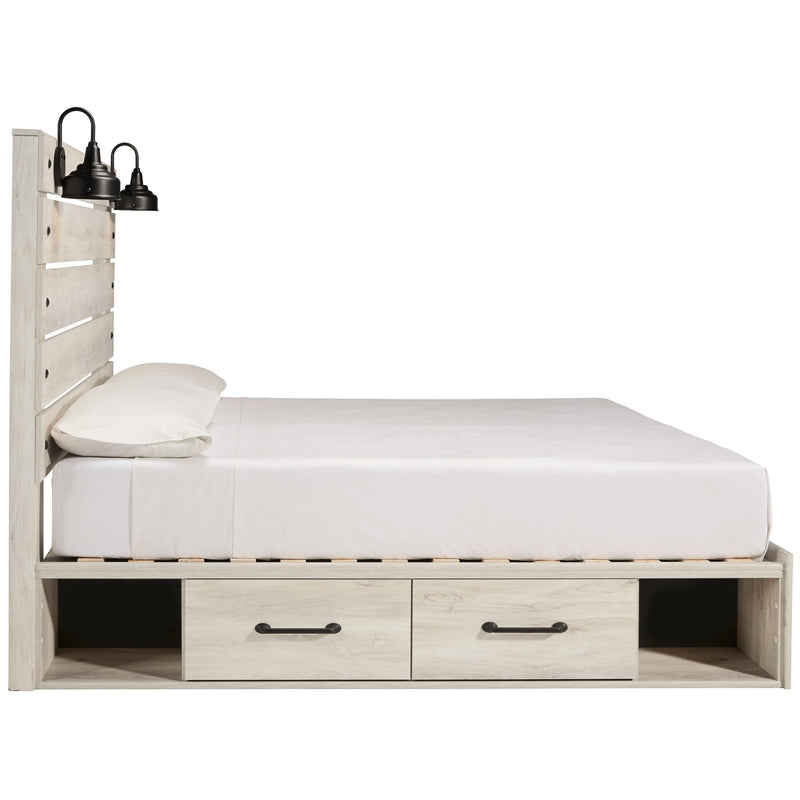  Size_King  -- Cambeck B192B19 King Panel Bed with 2 Storage Drawers IMAGE 4