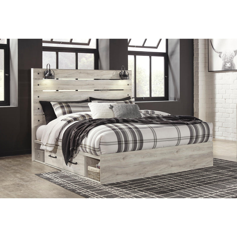  Size_King  -- Cambeck B192B19 King Panel Bed with 2 Storage Drawers IMAGE 5