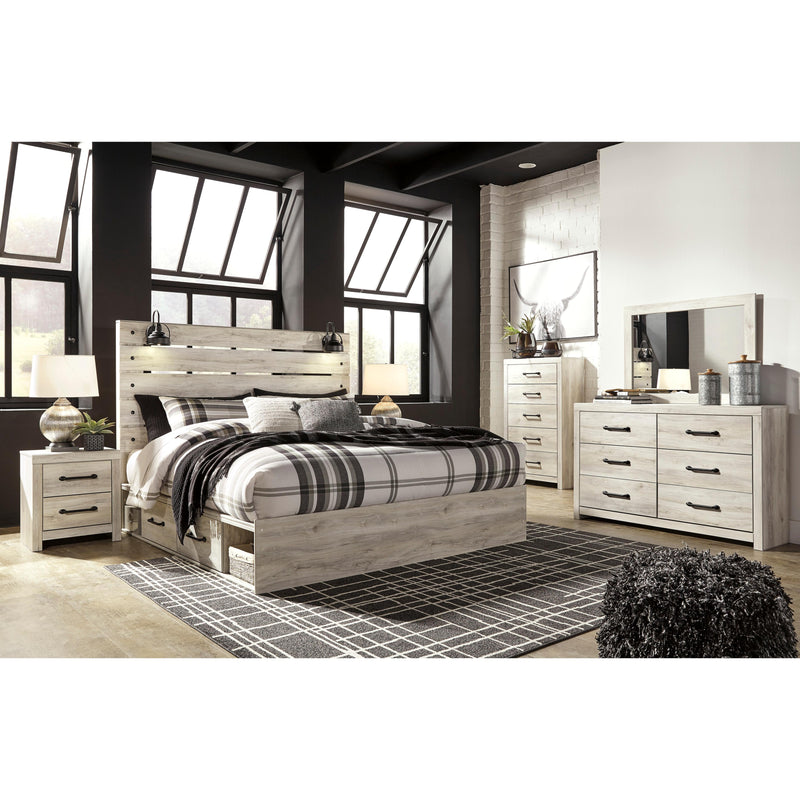  Size_King  -- Cambeck B192B19 King Panel Bed with 2 Storage Drawers IMAGE 8