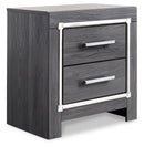 Lodanna - Two Drawer Night Stand - Gray