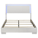 Felicity - Queen LED Panel Headboard, Box 1 of 2 - White High Gloss