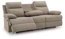 Side-Swipe - Reclining Sofa With Drop Down Table