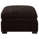 Lakeview - Rectangular Upholstered Ottoman - Dark Chocolate