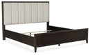 Westonfort - California King Upholstered Panel Bed - Espresso