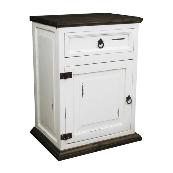 LMT Imports Promo Bedroom 1-Drawer Nightstand BUR013LDW IMAGE 1