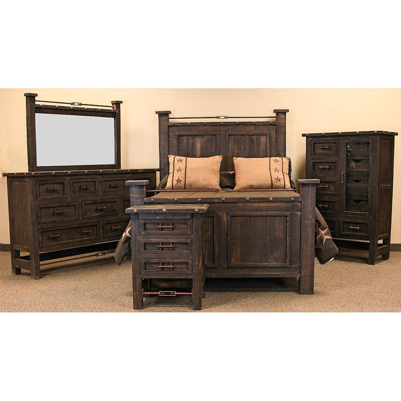 LMT Imports Las Piedras 3-Drawer Nightstand BUR699DO IMAGE 2