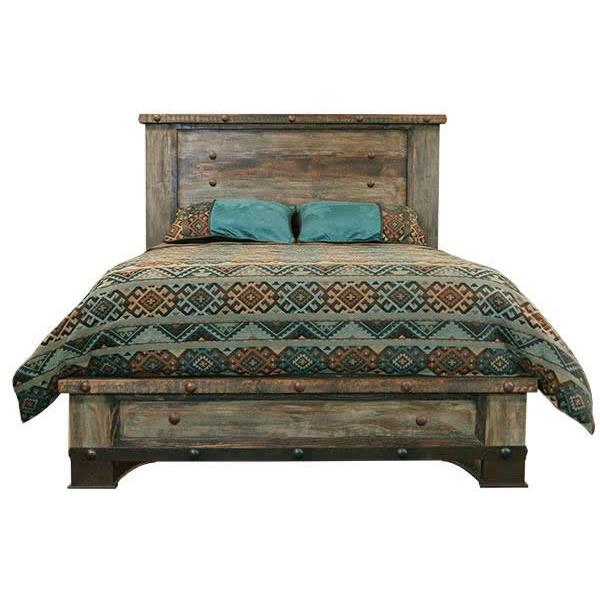 LMT Imports Urban Rustic King Panel Bed CAM803 KING IMAGE 1