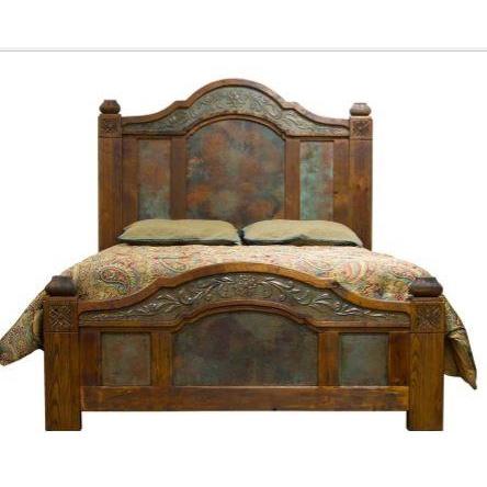 LMT Imports Margarita Queen Panel Bed ZCOBR-MARGARITA-QUEEN IMAGE 1