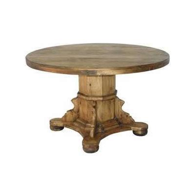 LMT Imports Round Ixtapa Dining Table with Pedestal Base ASI034 IMAGE 1