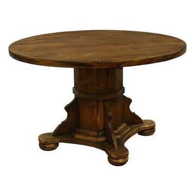 LMT Imports Round Ixtapa Dining Table with Pedestal Base ASI034 MEDIO IMAGE 1