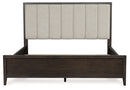 Westonfort - King Upholstered Panel Bed - Espresso