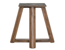 Silver - Round Dining Table With Resin River - Brown