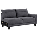 Caspian - LAF Chaise, Box 1 of 2 - Gray