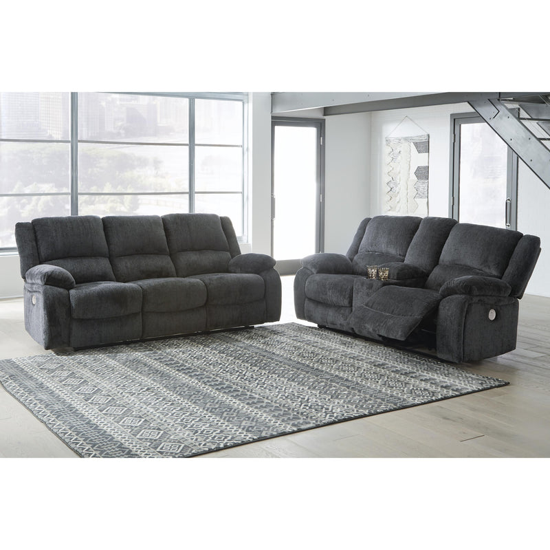  Manufacturer Color_Slate  Motion Type_Power Recline  -- Draycoll 7650496 Double Reclining Power Loveseat with Console IMAGE 6