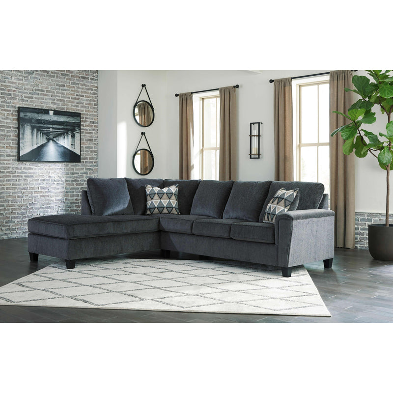  Manufacturer Color_Smoke  -- Abinger 83905S1 2 pc Sectional with Chaise IMAGE 3