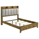 Henderson - King Headboard, Footboard & Slats, Box 1 of 2 - Medium Oak