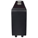 Toohey - Upholstered Home Theater Storage Wedge Console - Black