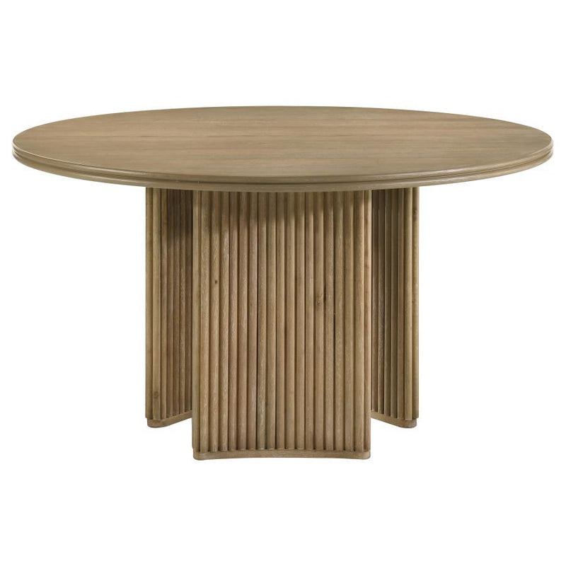 Adina - 53" Table Base, Box 2 of 2 - Distressed Light Brown