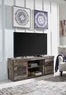 Derekson - LG TV Stand w/Fireplace Option - Multi Gray