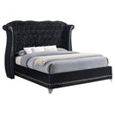 Barzini - Queen Footboard, Side Rails, Slats & Hardware, Box 3 of 3 - Black