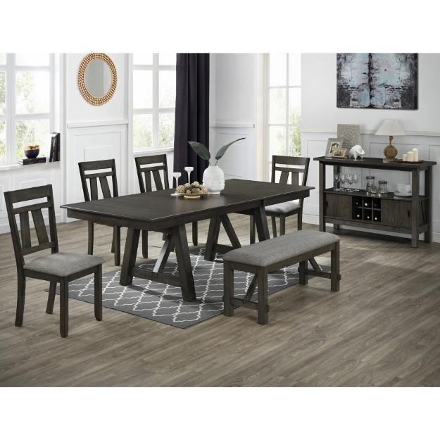 Crown Mark Maribelle Dining Table with Trestle Base 2158GB-T-TOP/2158GB-T-LEG IMAGE 2