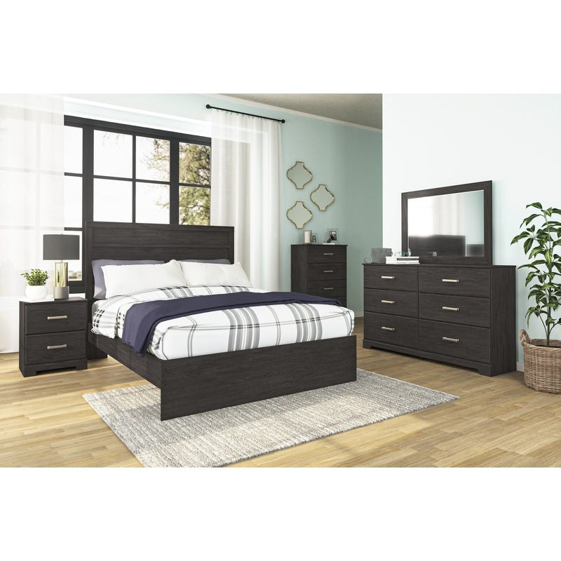  Size_Queen  -- Belachime B2589B2 Queen Panel Bed IMAGE 6