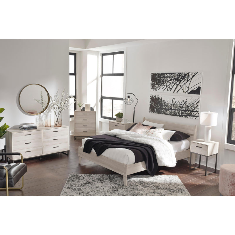  Size_Queen  -- Socalle EB1864B1 Queen Panel Platform Bed IMAGE 6