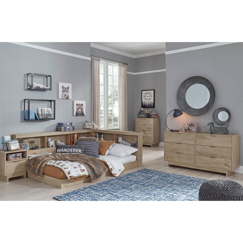  Size_Full  -- Oliah EB2270B2 Full Bookcase Storage Bed IMAGE 10