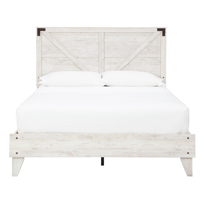  Size_Queen  -- Shawburn EB4121B1 Queen Crossbuck Panel Platform Bed IMAGE 2
