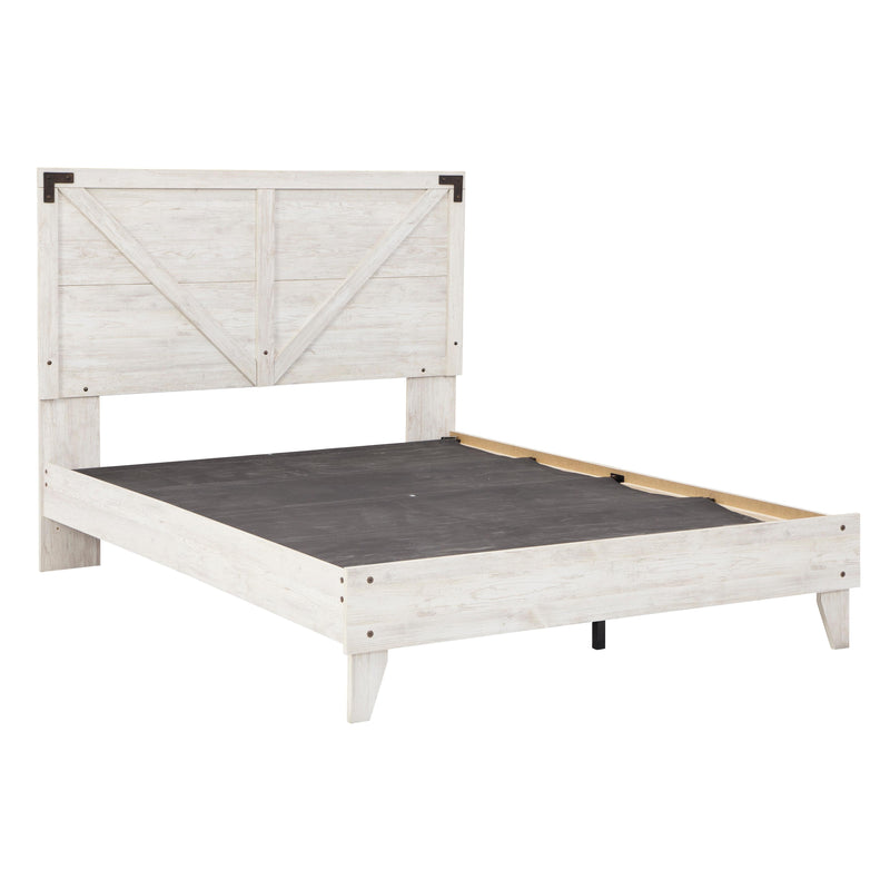  Size_Queen  -- Shawburn EB4121B1 Queen Crossbuck Panel Platform Bed IMAGE 4