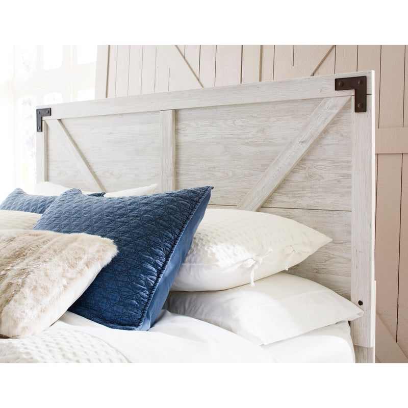  Size_Queen  -- Shawburn EB4121B1 Queen Crossbuck Panel Platform Bed IMAGE 5