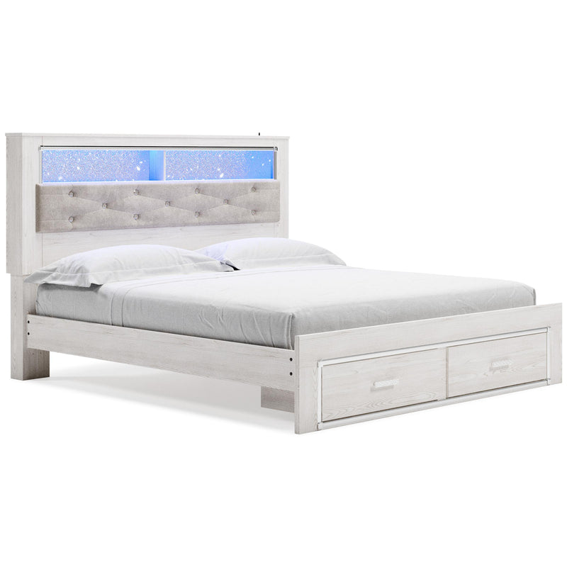  Size_King  -- Altyra B2640 King Bookcase Storage Bed IMAGE 1