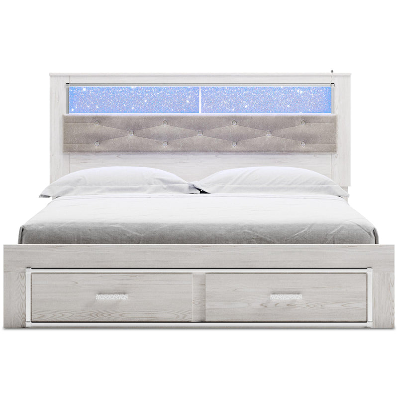  Size_King  -- Altyra B2640 King Bookcase Storage Bed IMAGE 2