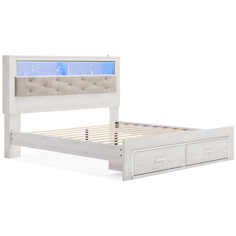  Size_King  -- Altyra B2640 King Bookcase Storage Bed IMAGE 5