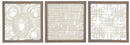 Odella - Wall Decor Set (Set of 3) - Cream / Taupe