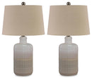 Marnina - Ceramic Table Lamp (Set of 2) - Taupe