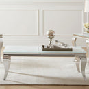 Carone - Coffee Table Frame, Box 2 of 3 - White And Chrome