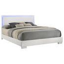 Felicity - King LED Panel Headboard, Box 1 of 2 - White High Gloss