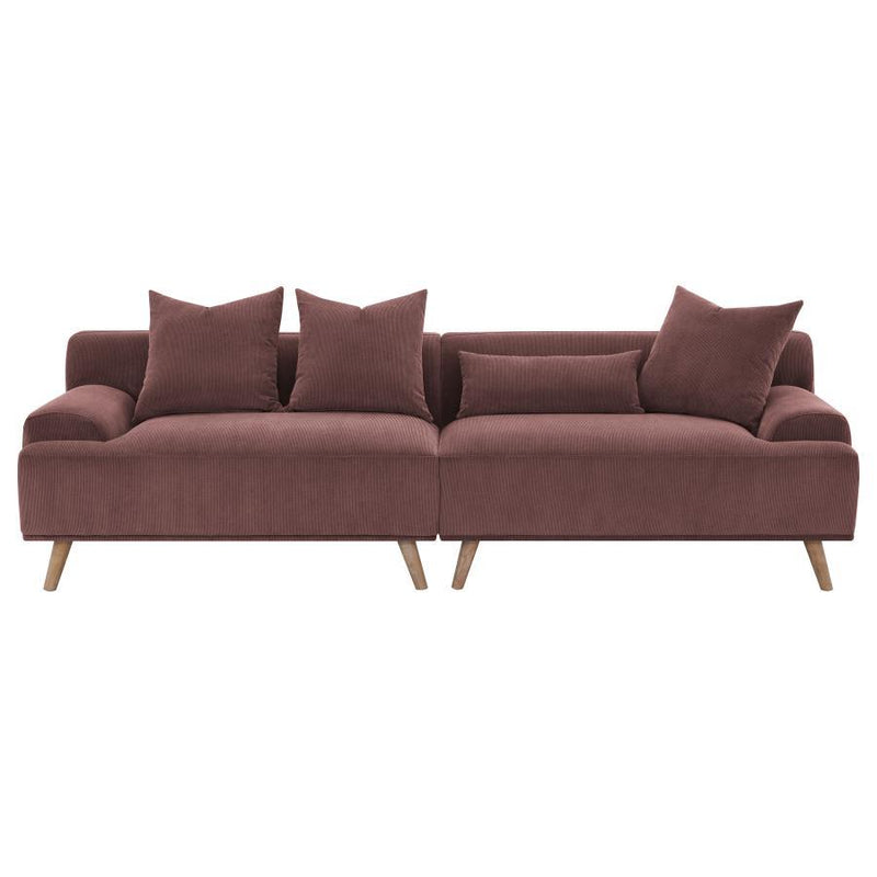 Elizabeth - RAF Loveseat, Box 2 of 2 - Wine Red