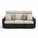 Mission Beach - Sofa Recliner With Cushion - Brown / Beige