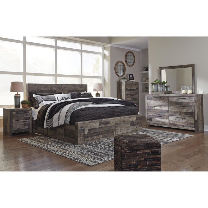  Size_King  -- Derekson B200B19 King Panel Bed with 4 Storage Drawers IMAGE 3