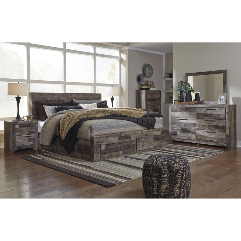  Size_King  -- Derekson B200B19 King Panel Bed with 4 Storage Drawers IMAGE 4