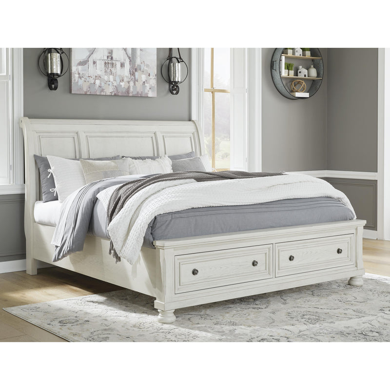  Size_King  -- Robbinsdale B742B8 King Sleigh Bed with Storage IMAGE 5