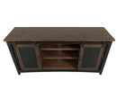 Pueblo - TV Stand / Console / Wall Unit - Black / Medium Brown