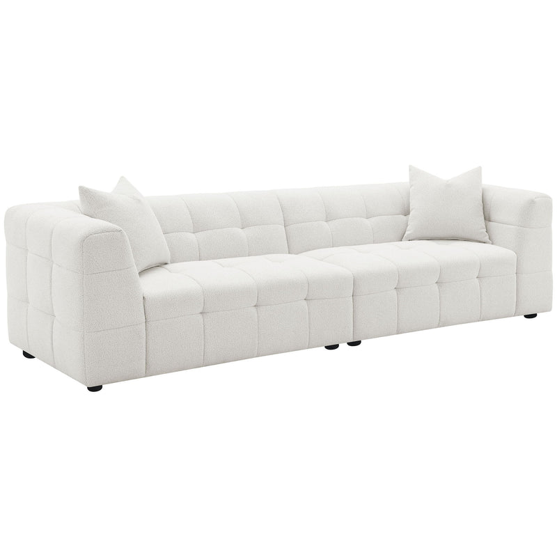 Everly - LAF Loveseat, Box 1 of 2 - White