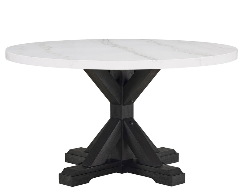 Varley - 5 Piece Dining Room Set - White / Gray