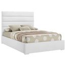 Felicity - Full Upholstered Footboard, Side Rails & Slats, Box 2 of 2 - White