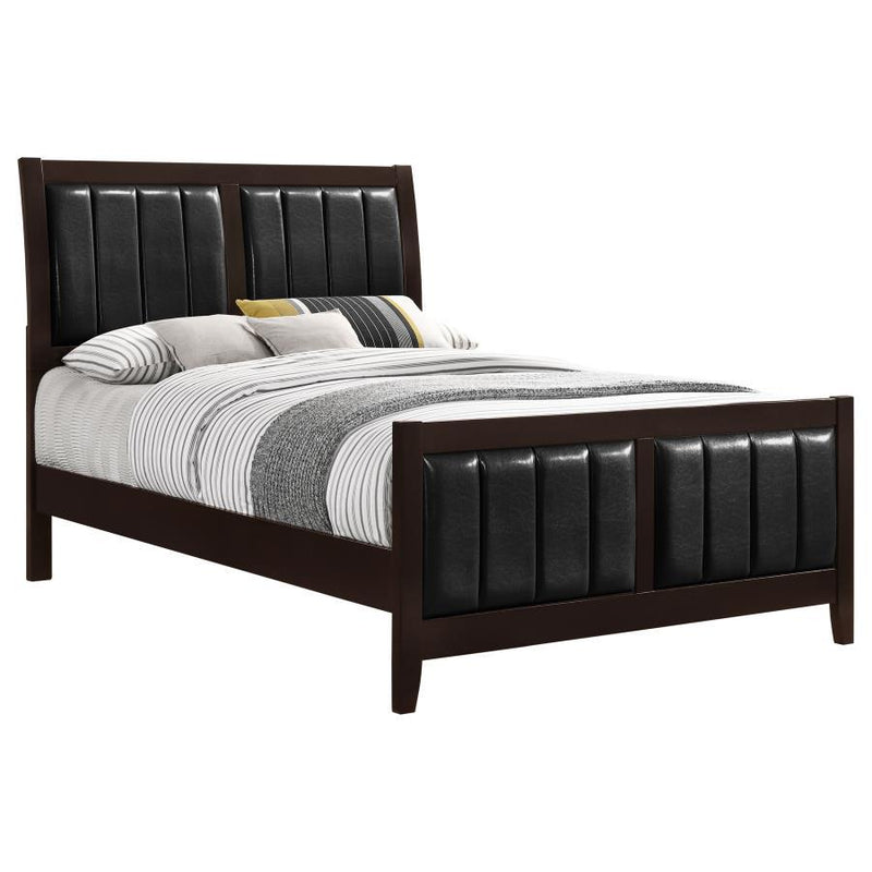 Carlton - Full Headboard, Footboard & Slats, Box 1 of 2 - Cappuccino