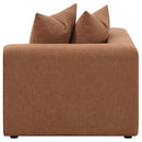Jennifer - Upholstered Corner Chair - Terracotta