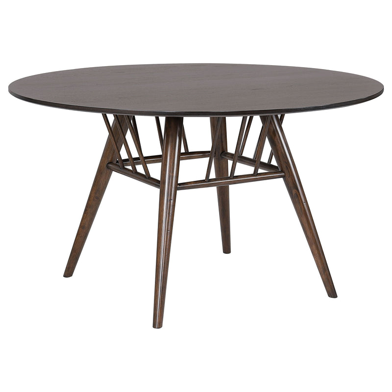 Everton - Round Wood Dining Table Top - Dark Walnut